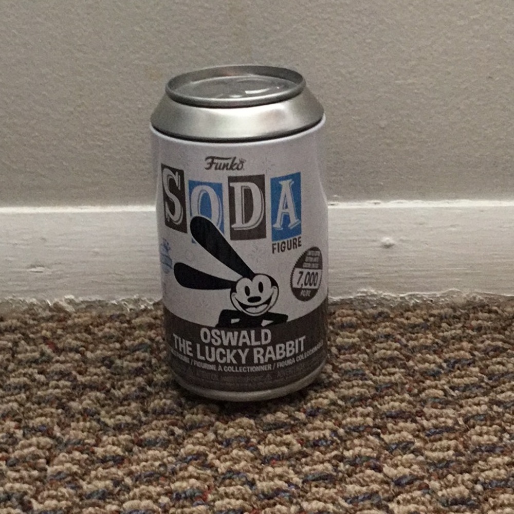 Funko Oswald The Lucky Rabbit Soda Figure chase - Black and White